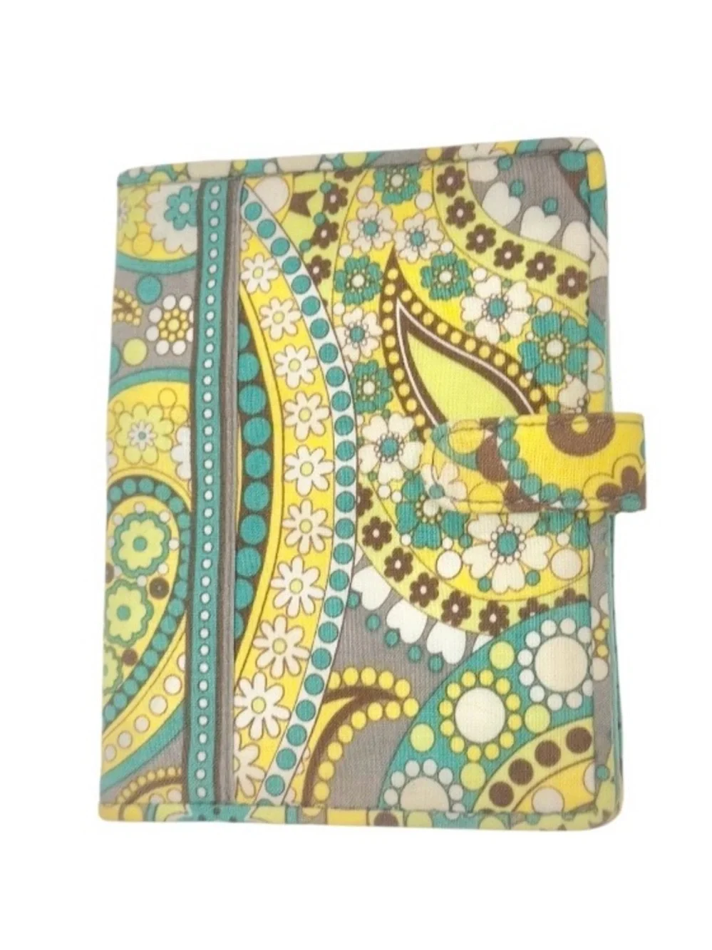 RETIRED ✈️ Vera Bradley Lemon Parfait travel passport wallet ID case - Picture 1 of 9